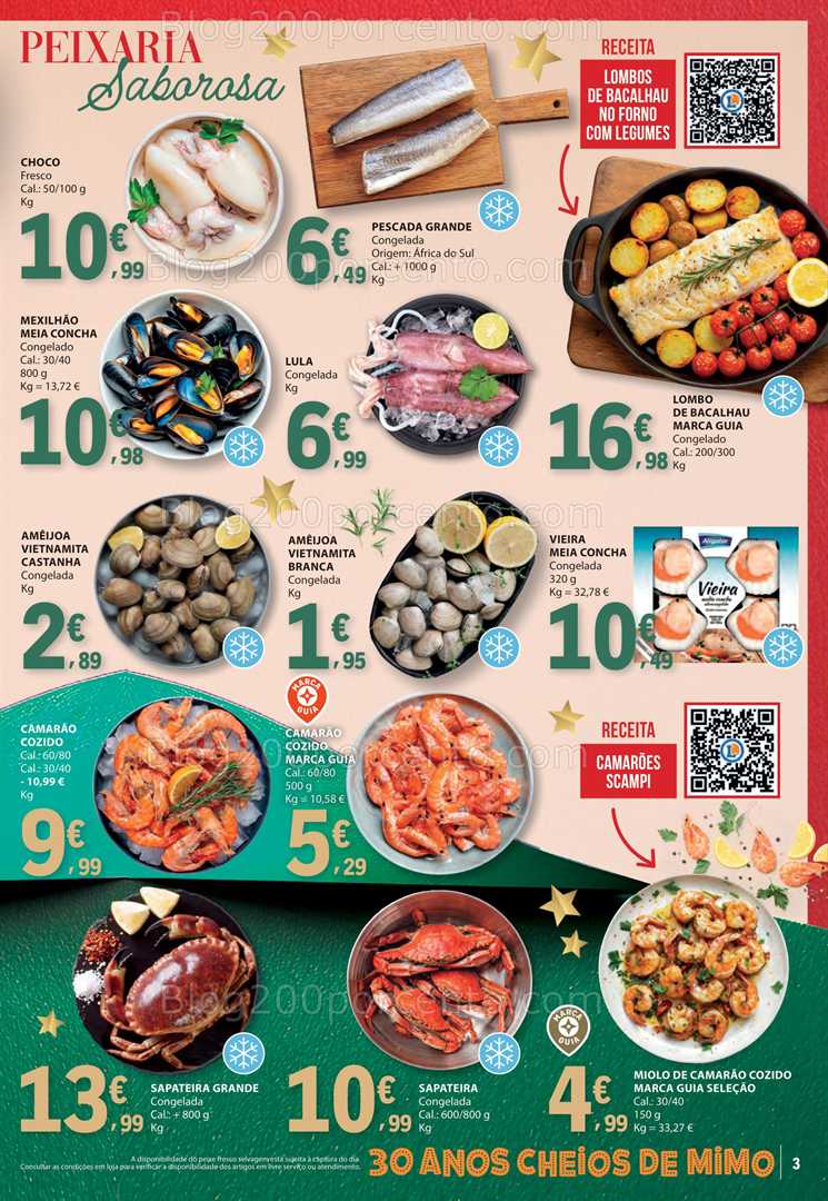 Antevisão Folheto E-LECLERC Natal Alimentar Promoções de 2 a 31 dezembro