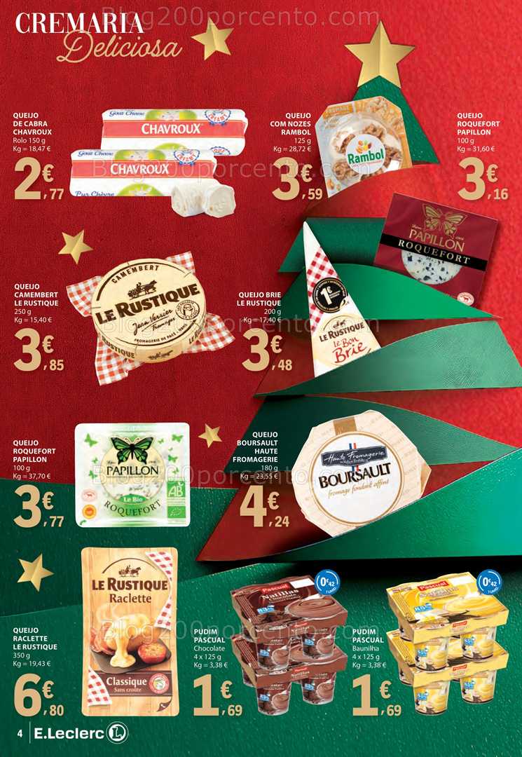 Antevisão Folheto E-LECLERC Natal Alimentar Promoções de 2 a 31 dezembro