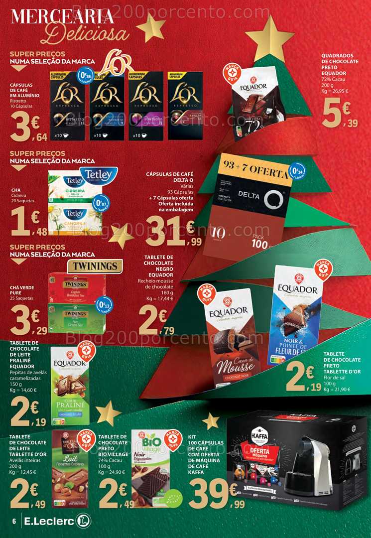 Antevisão Folheto E-LECLERC Natal Alimentar Promoções de 2 a 31 dezembro