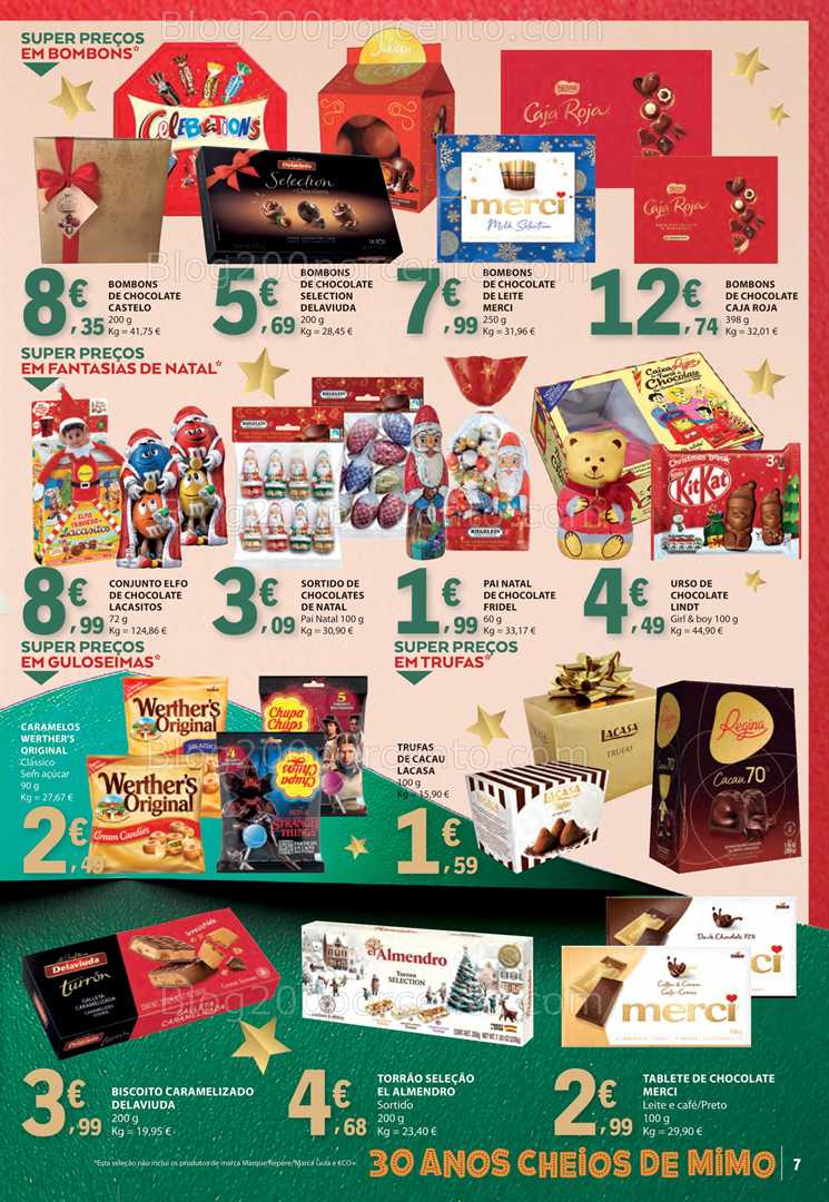 Antevisão Folheto E-LECLERC Natal Alimentar Promoções de 2 a 31 dezembro