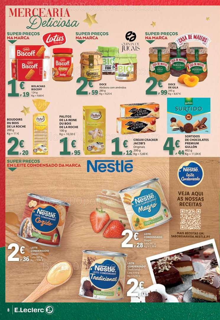 Antevisão Folheto E-LECLERC Natal Alimentar Promoções de 2 a 31 dezembro