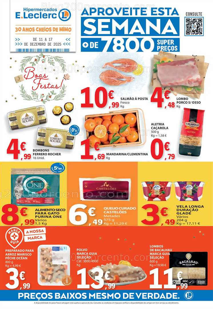 Antevisão Folheto E-LECLERC Promoções de 11 a 17 dezembro