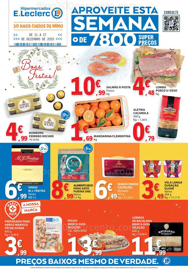 Antevisão Folheto E-LECLERC Promoções de 11 a 17 dezembro