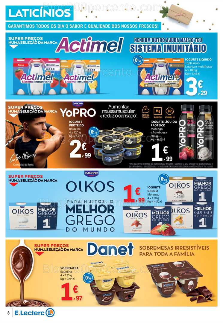 Antevisão Folheto E-LECLERC Promoções de 4 a 10 dezembro