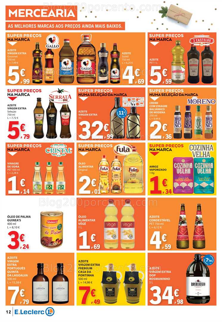Antevisão Folheto E-LECLERC Promoções de 4 a 10 dezembro