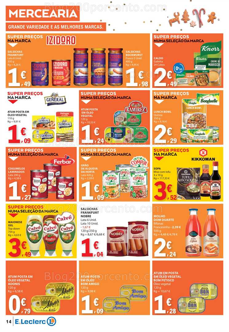 Antevisão Folheto E-LECLERC Promoções de 4 a 10 dezembro