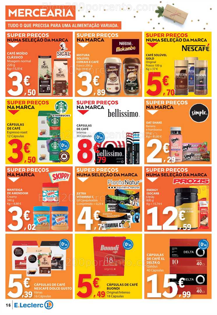 Antevisão Folheto E-LECLERC Promoções de 4 a 10 dezembro