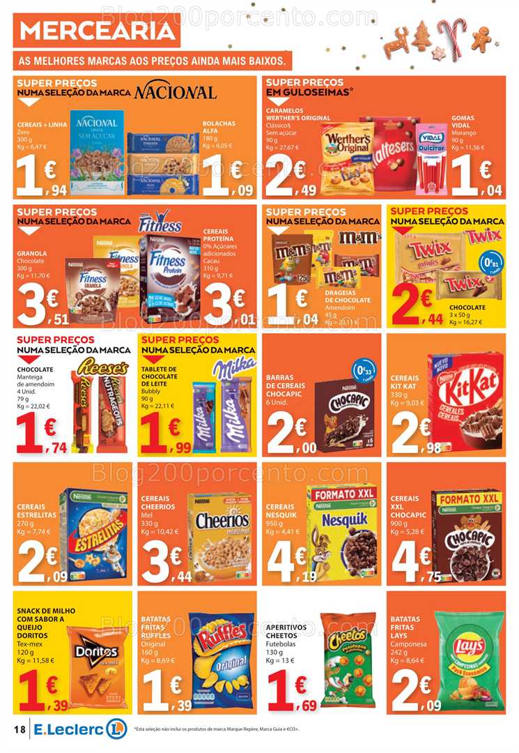 Antevisão Folheto E-LECLERC Promoções de 4 a 10 dezembro