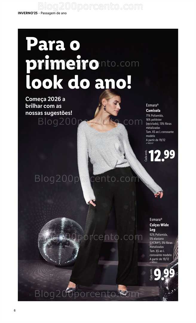 Antevisão Folheto LIDL Moda Esmara Inverno Promoções de 28 novembro a 3 fevereiro