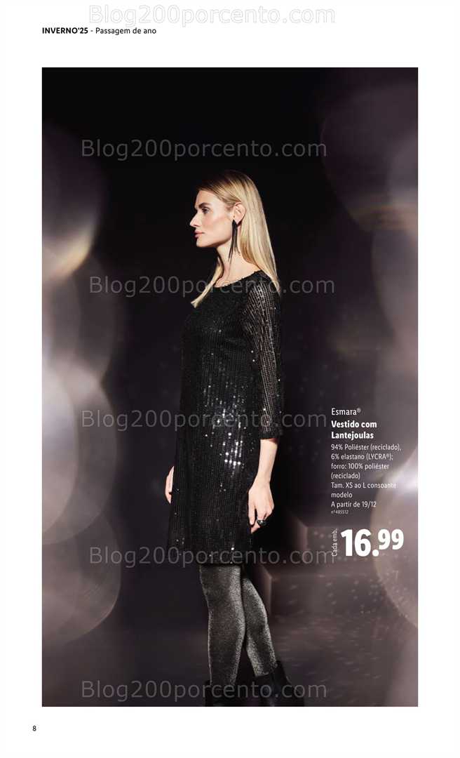 Antevisão Folheto LIDL Moda Esmara Inverno Promoções de 28 novembro a 3 fevereiro