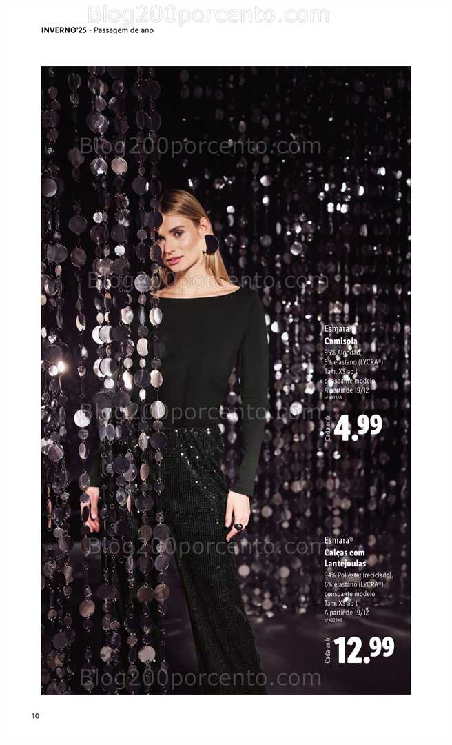 Antevisão Folheto LIDL Moda Esmara Inverno Promoções de 28 novembro a 3 fevereiro