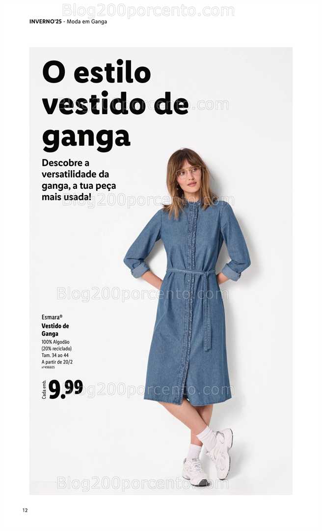Antevisão Folheto LIDL Moda Esmara Inverno Promoções de 28 novembro a 3 fevereiro