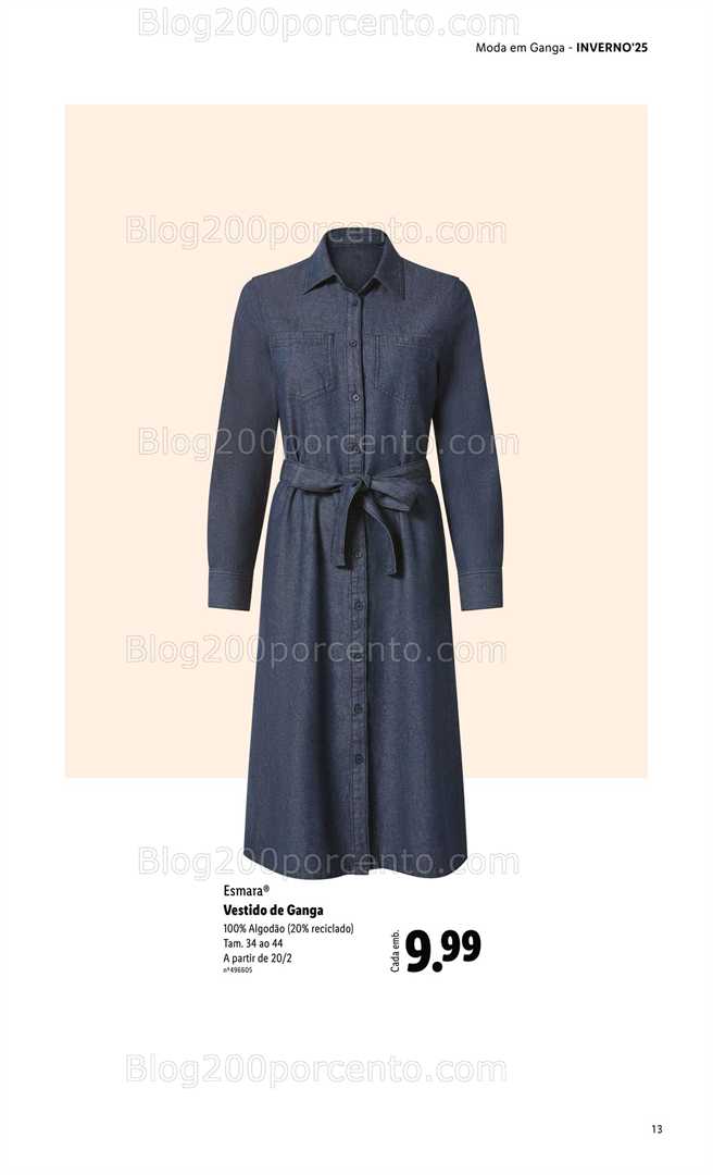 Antevisão Folheto LIDL Moda Esmara Inverno Promoções de 28 novembro a 3 fevereiro