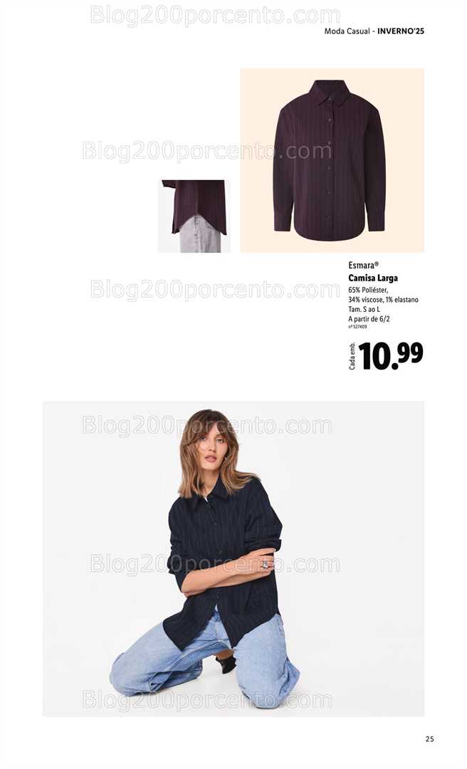 Antevisão Folheto LIDL Moda Esmara Inverno Promoções de 28 novembro a 3 fevereiro