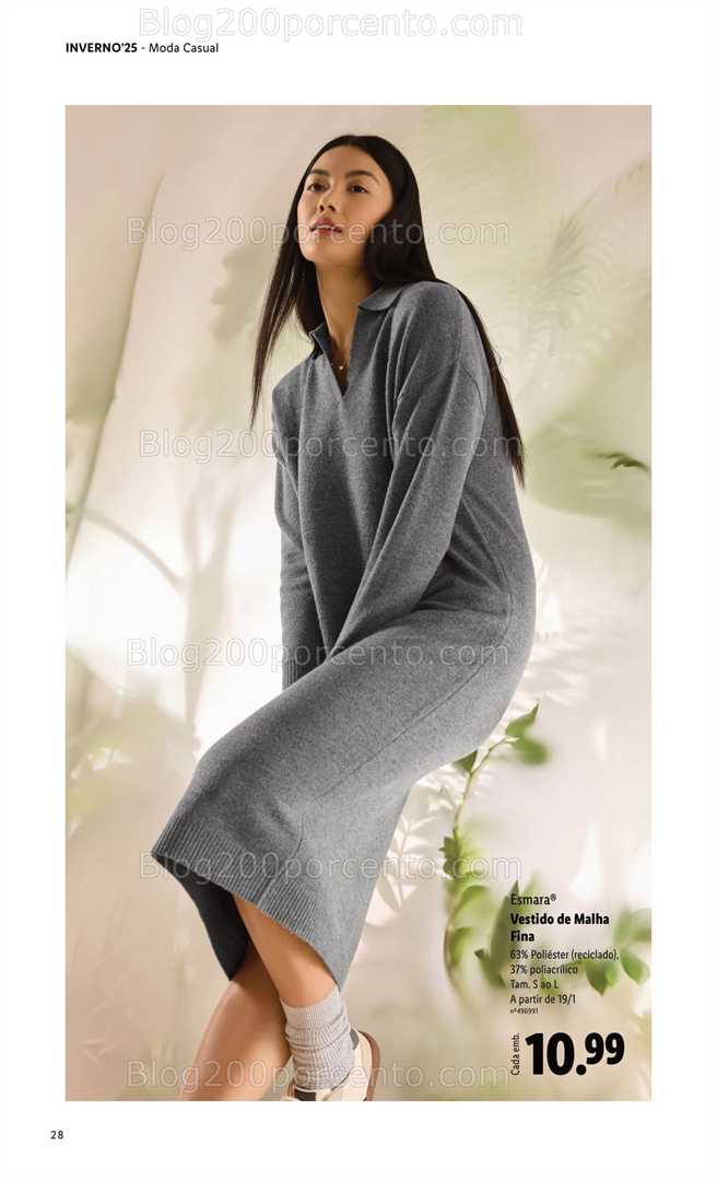 Antevisão Folheto LIDL Moda Esmara Inverno Promoções de 28 novembro a 3 fevereiro