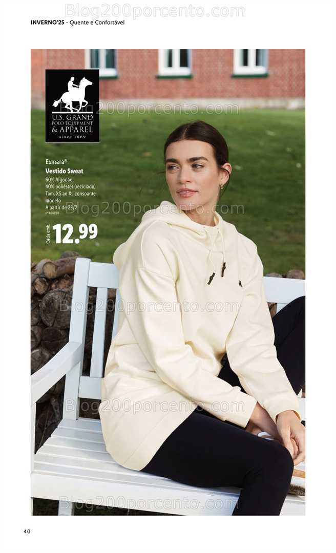 Antevisão Folheto LIDL Moda Esmara Inverno Promoções de 28 novembro a 3 fevereiro