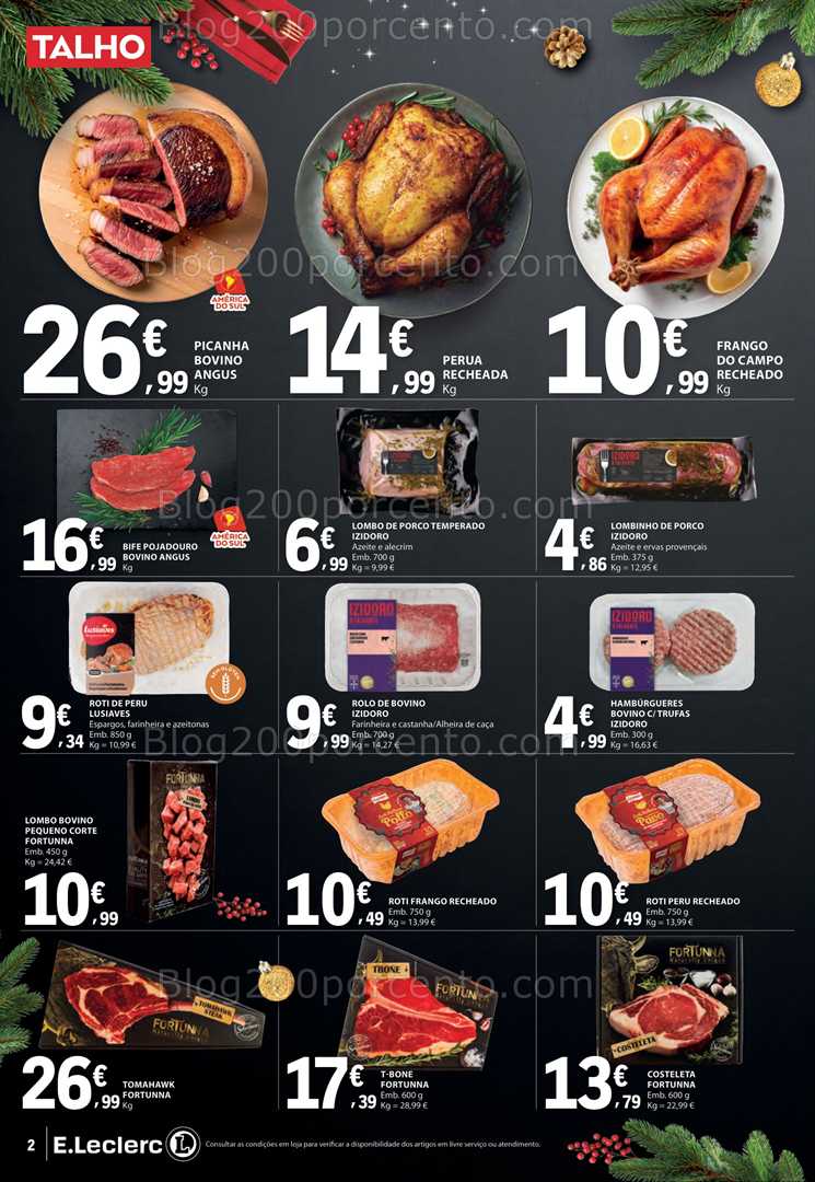 Antevisão Folheto E-LECLERC Natal Alimentar Promoções de 9 a 24 dezembro