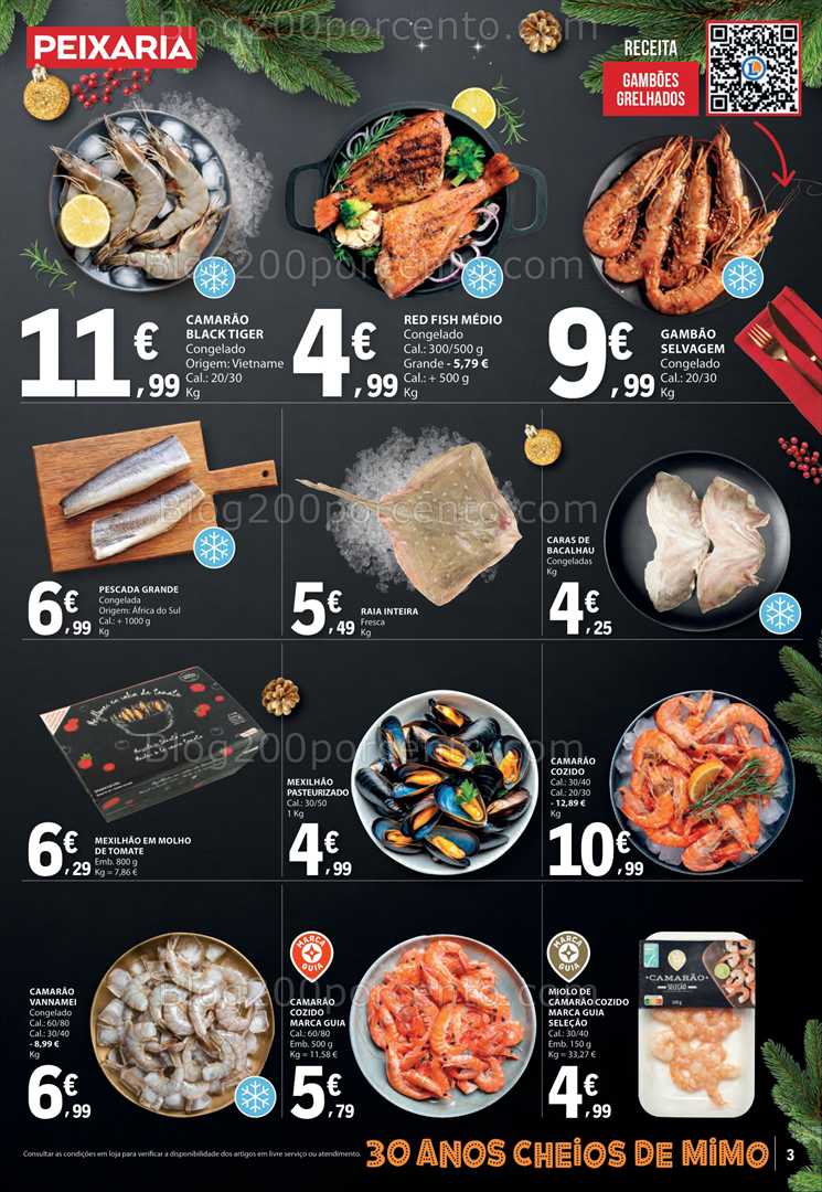 Antevisão Folheto E-LECLERC Natal Alimentar Promoções de 9 a 24 dezembro