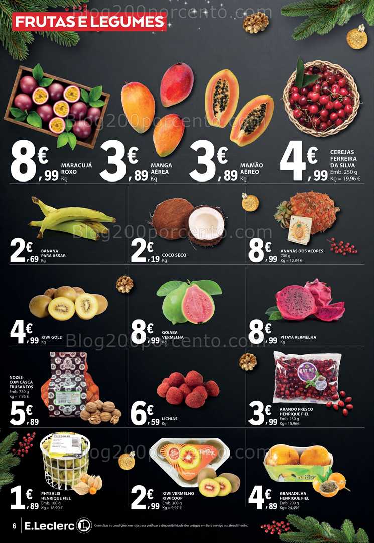 Antevisão Folheto E-LECLERC Natal Alimentar Promoções de 9 a 24 dezembro