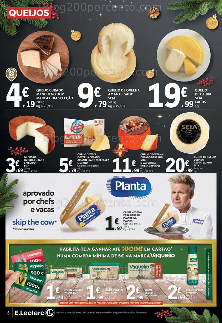Antevisão Folheto E-LECLERC Natal Alimentar Promoções de 9 a 24 dezembro