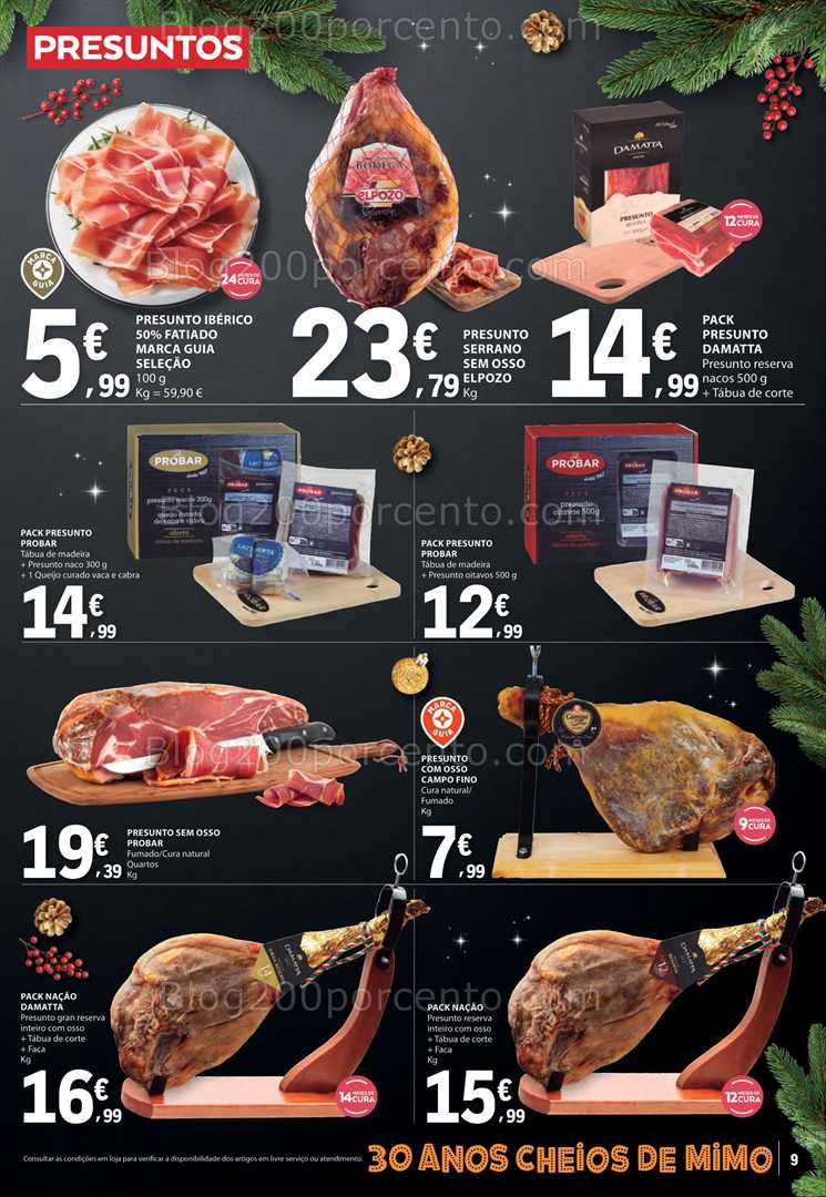 Antevisão Folheto E-LECLERC Natal Alimentar Promoções de 9 a 24 dezembro