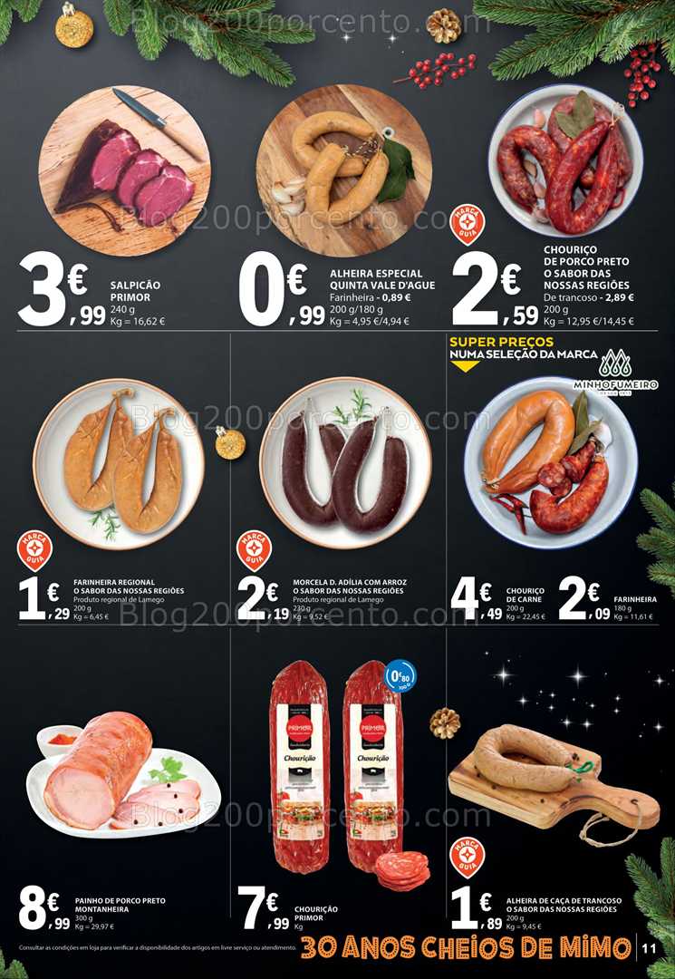 Antevisão Folheto E-LECLERC Natal Alimentar Promoções de 9 a 24 dezembro
