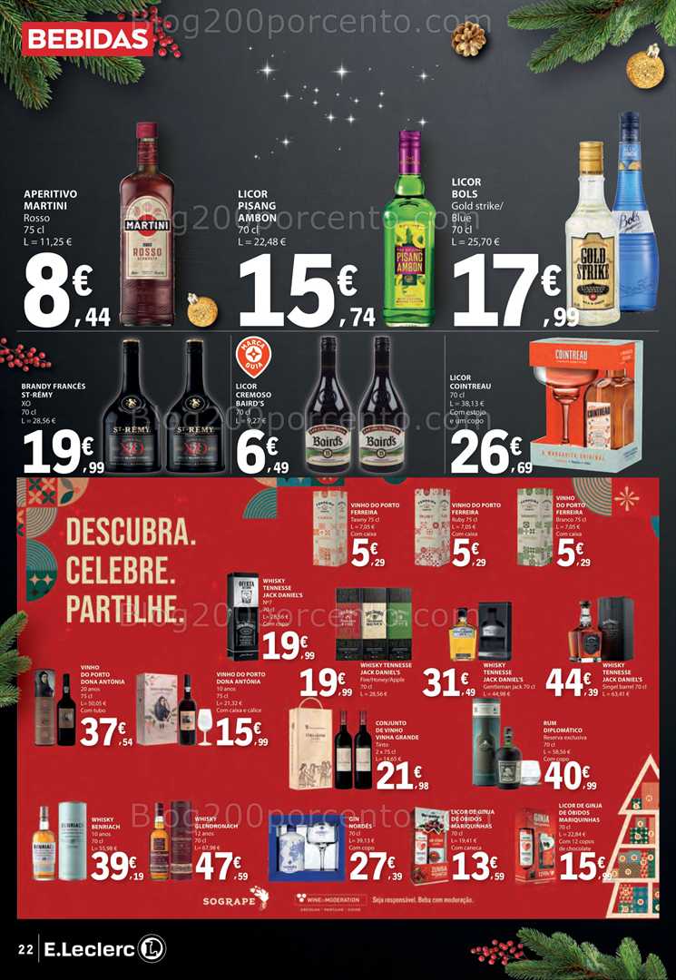 Antevisão Folheto E-LECLERC Natal Alimentar Promoções de 9 a 24 dezembro