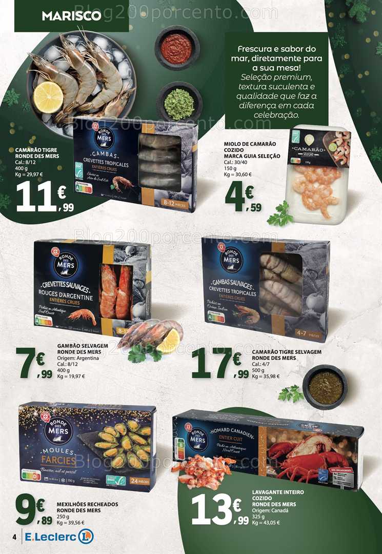 Antevisão Folheto E-LECLERC Especial Natal Marcas Próprias Promoções de 2 a 31 dezembro