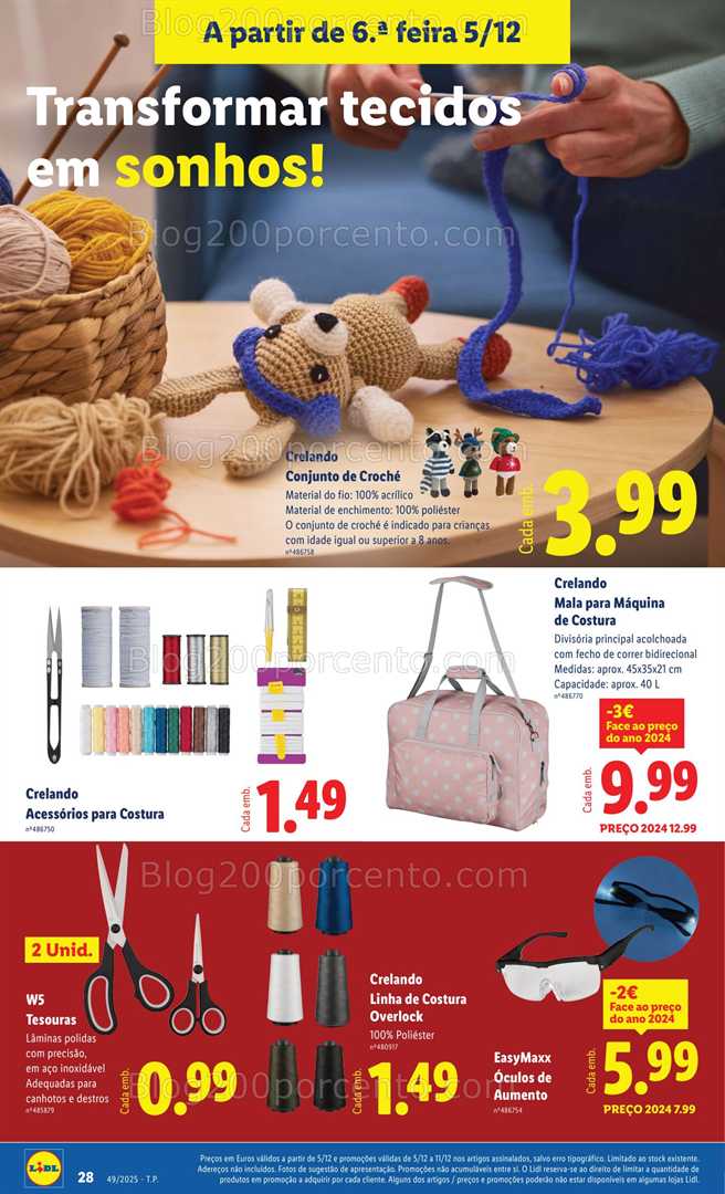 Antevisão Folheto LIDL Bazar Promoções de 1 a 11 dezembro - Edição Digital