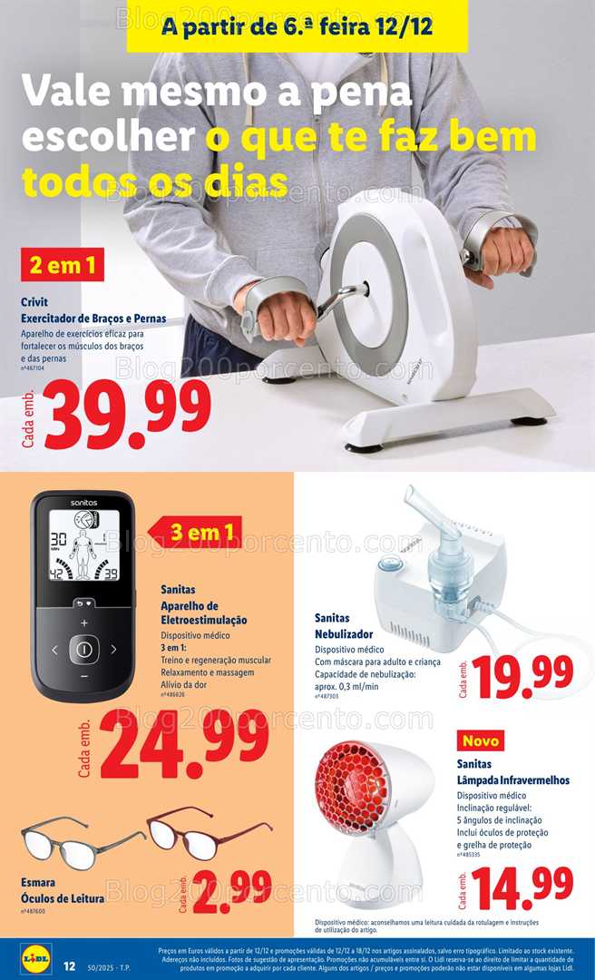 Antevisão Folheto LIDL Bazar Promoções de 12 a 18 dezembro - Edição Digital