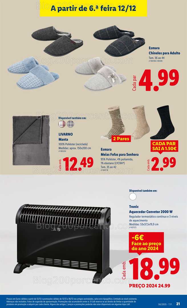 Antevisão Folheto LIDL Bazar Promoções de 12 a 18 dezembro - Edição Digital