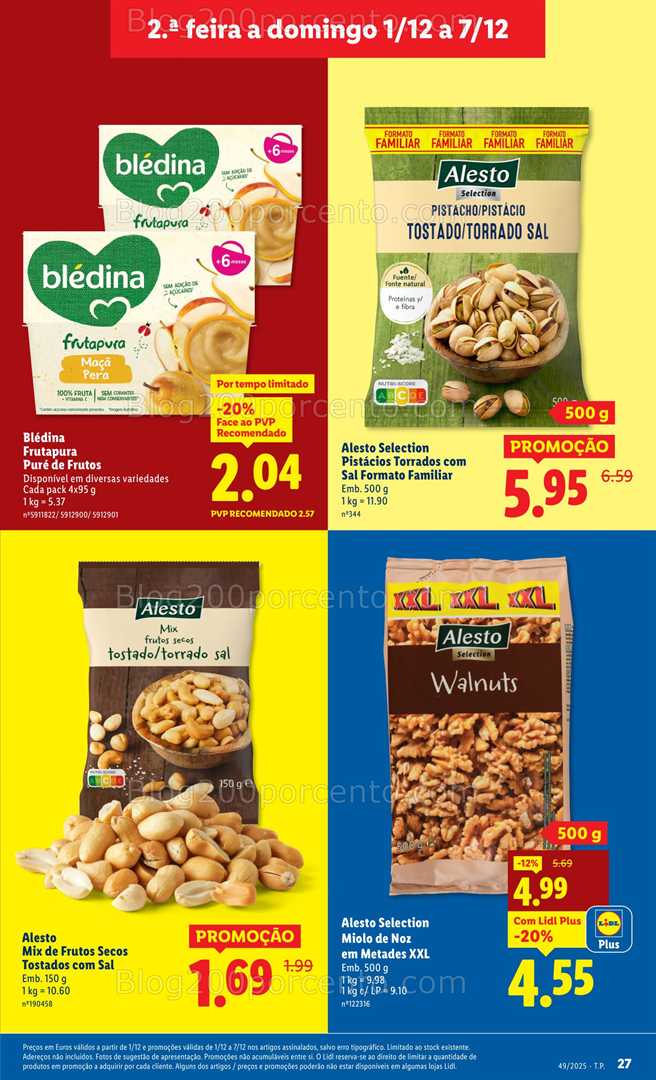Antevisão Folheto LIDL Promoções de 1 a 7 dezembro - Edição Digital