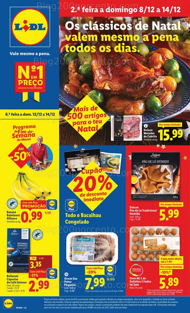 Antevisão Folheto LIDL Promoções de 8 a 14 dezembro - Edição Digital