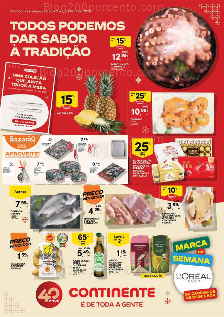 Antevisão Folheto CONTINENTE Promoções de 2 a 8 dezembro - Edição Digital