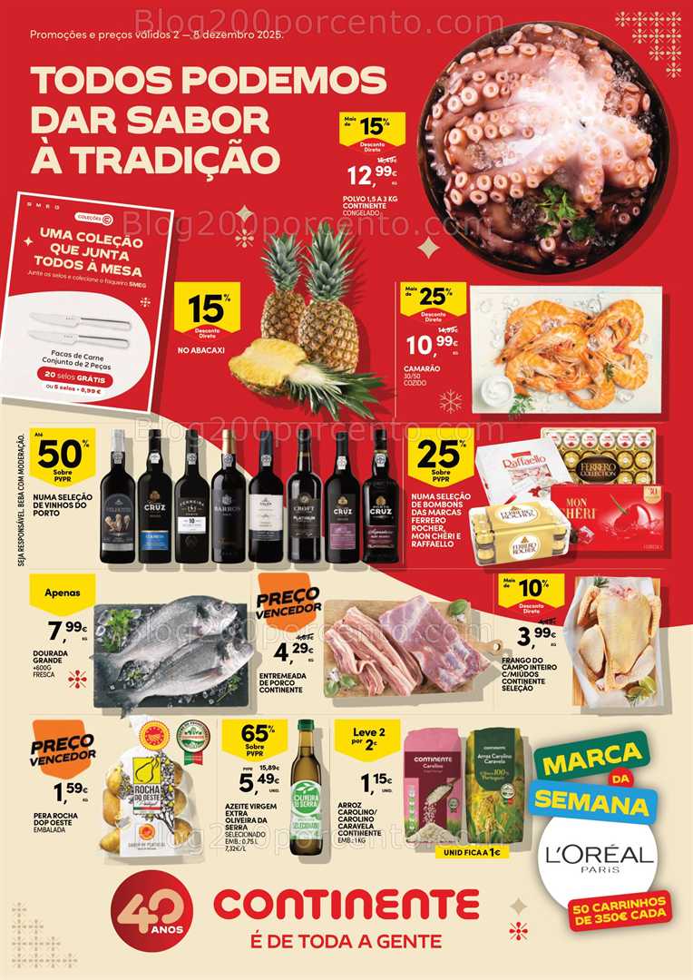 Antevisão Folheto CONTINENTE Promoções de 2 a 8 dezembro - Edição Digital