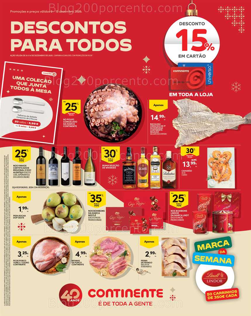 Antevisão Folheto CONTINENTE Madeira Promoções de 9 a 15 dezembro
