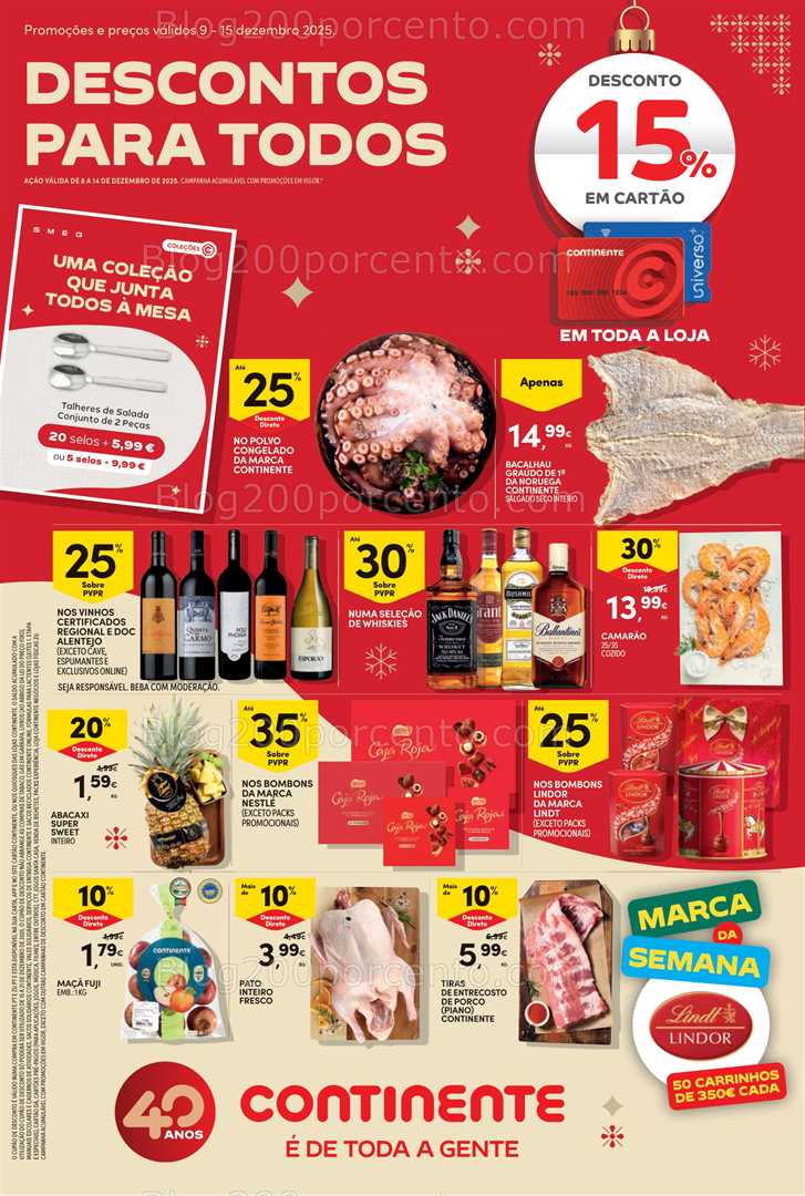 Antevisão Folheto CONTINENTE Promoções de 9 a 15 dezembro - Edição Digital