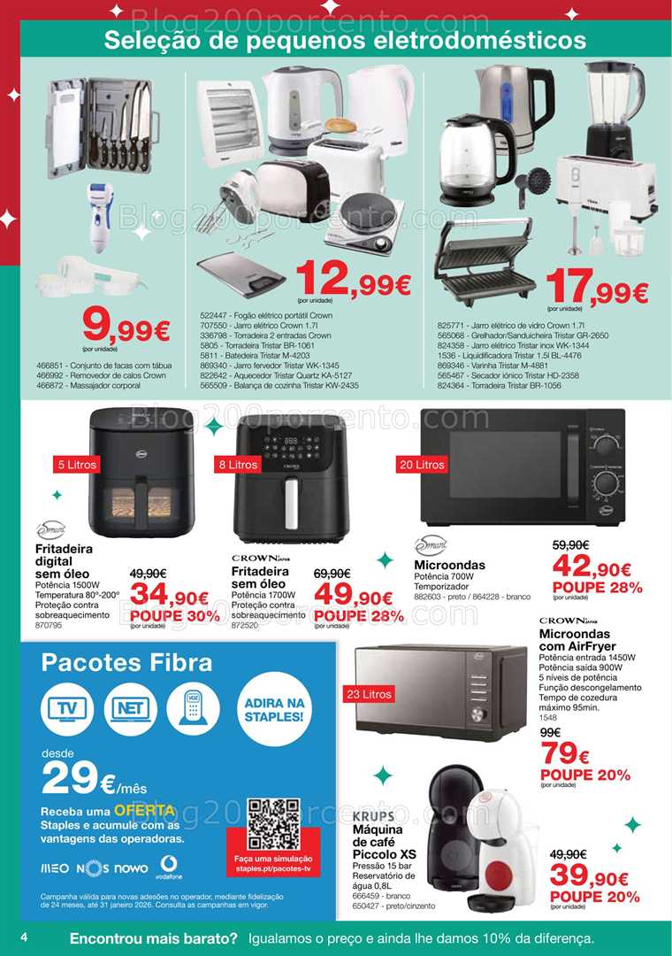 Antevisão Folheto STAPLES Promoções de 3 a 24 dezembro