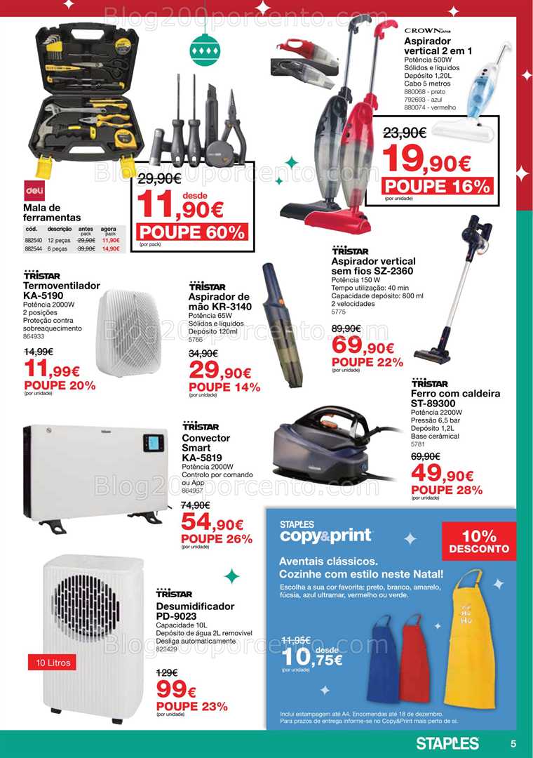 Antevisão Folheto STAPLES Promoções de 3 a 24 dezembro