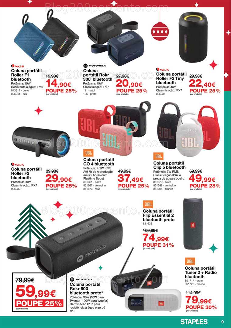 Antevisão Folheto STAPLES Promoções de 3 a 24 dezembro