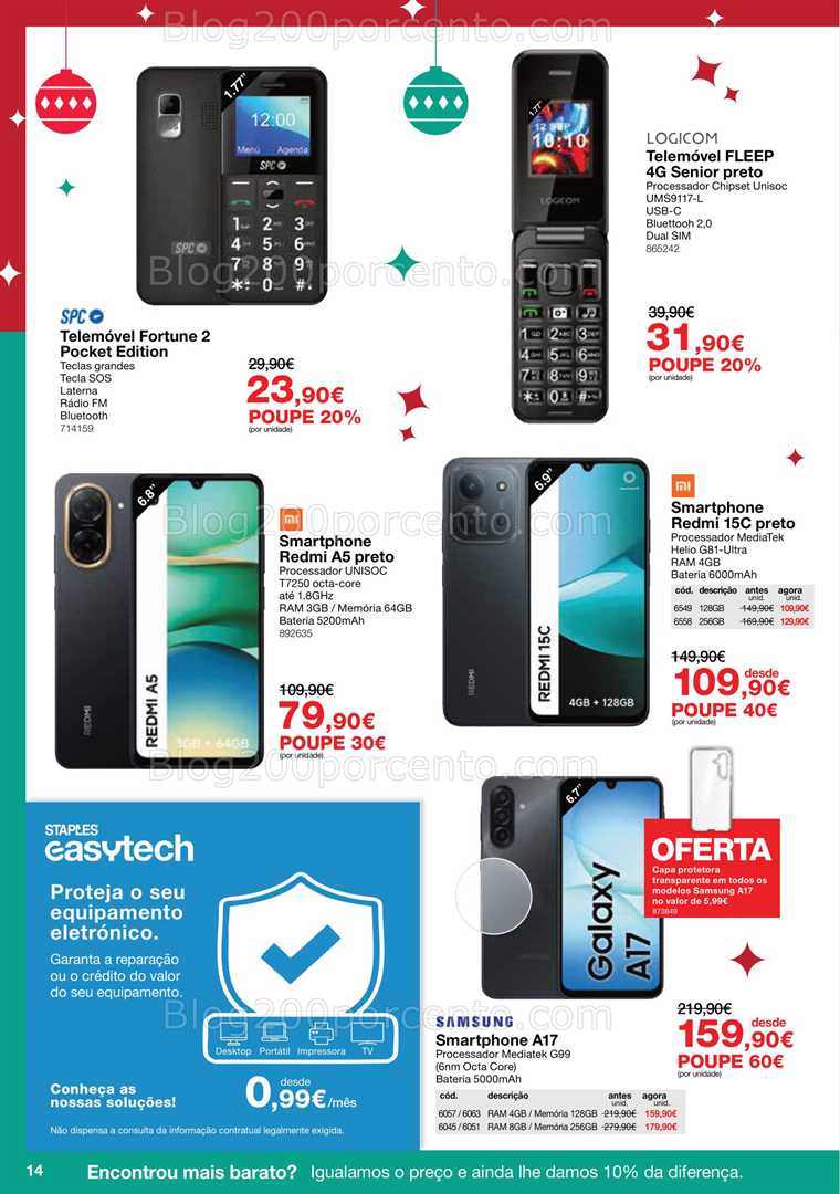 Antevisão Folheto STAPLES Promoções de 3 a 24 dezembro