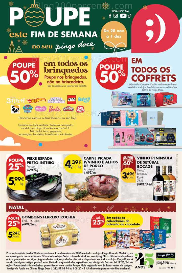 Antevisão Folheto PINGO DOCE Madeira Promoções Fim de Semana - 29 novembro a 1 dezembro