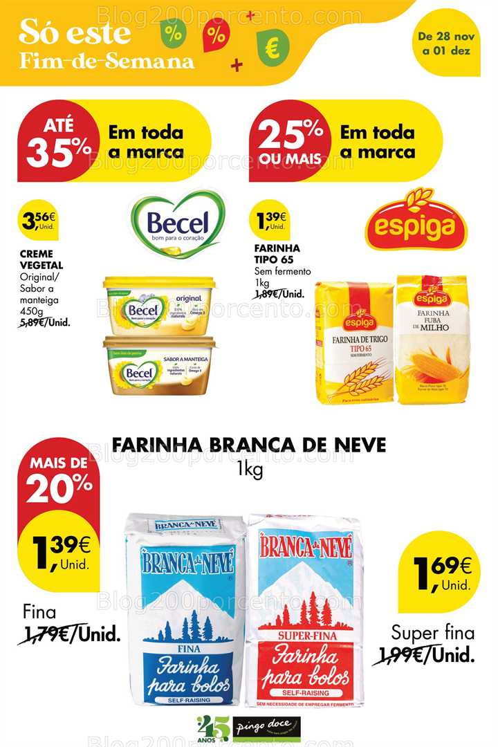 Antevisão Folheto PINGO DOCE Promoções Fim de Semana - 29 novembro a 1 dezembro