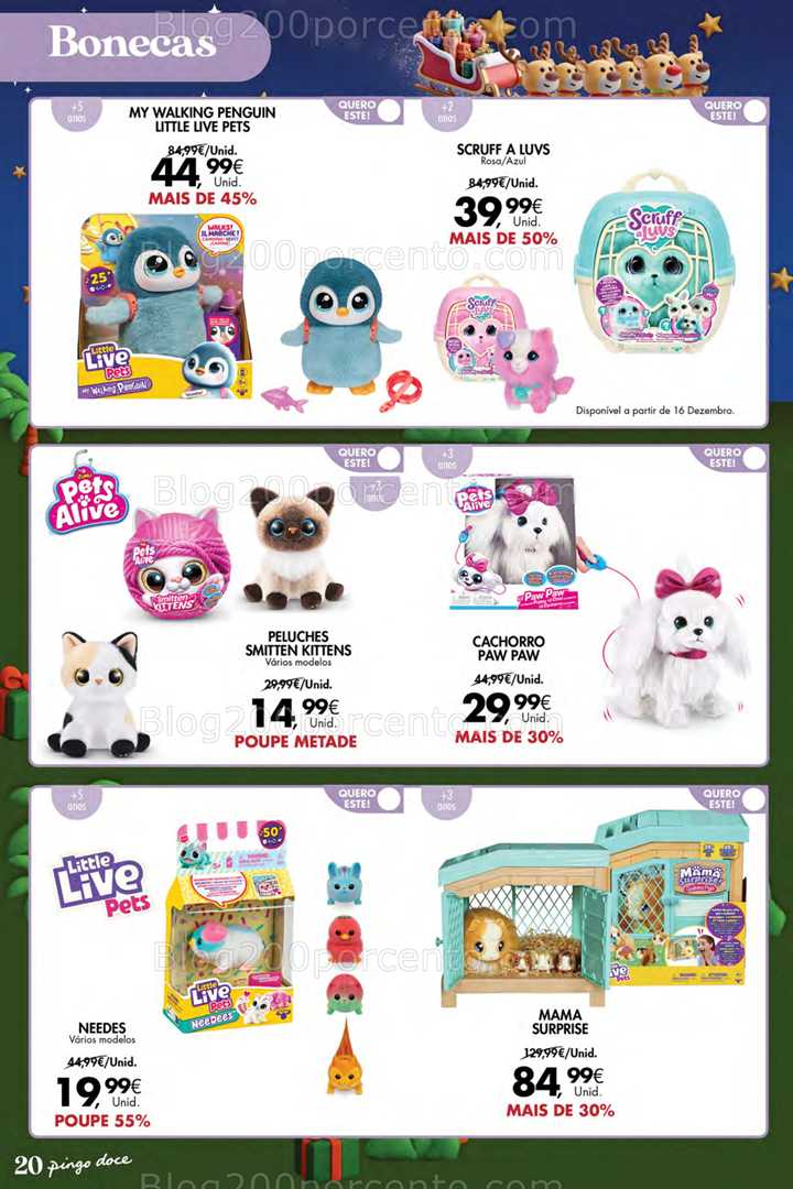 Antevisão Folheto PINGO DOCE Açores Brinquedos Promoções de 4 dezembro a 7 janeiro