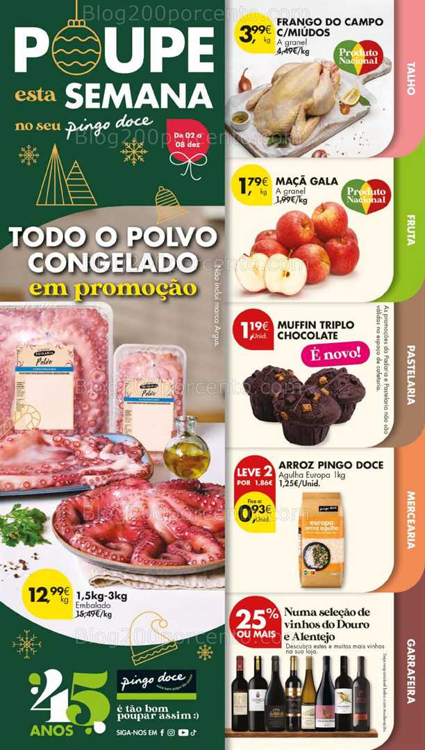 Antevisão Folheto PINGO DOCE Promoções de 2 a 8 dezembro - Edição Digital