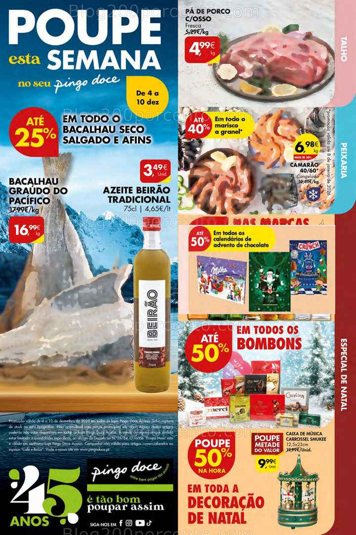 Antevisão Folheto PINGO DOCE Açores Promoções de 4 a 10 dezembro