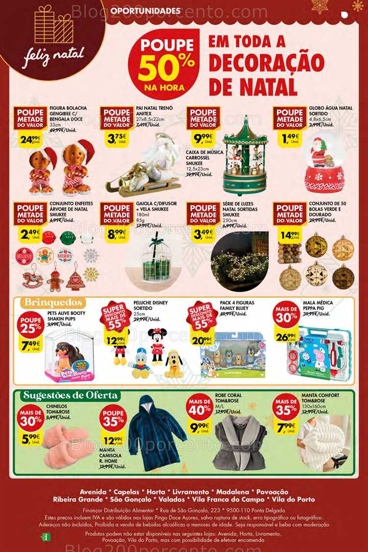 Antevisão Folheto PINGO DOCE Bazar Açores Promoções de 4 a 10 dezembro