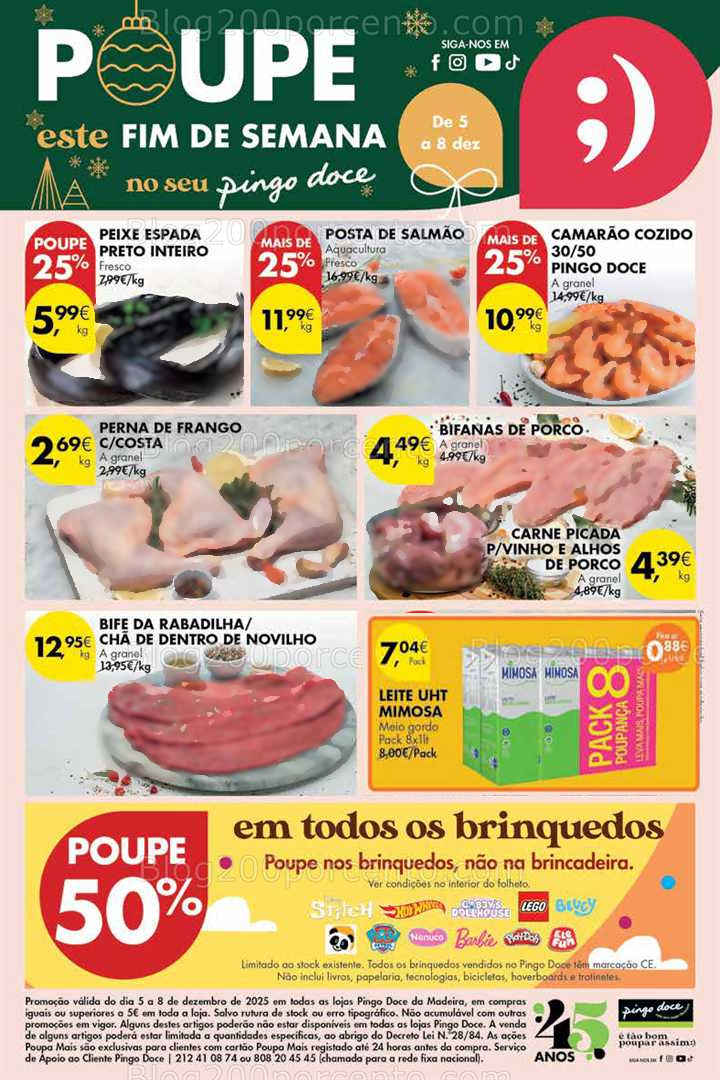 Antevisão Folheto PINGO DOCE Madeira Promoções Fim de Semana - 5 a 8 dezembro