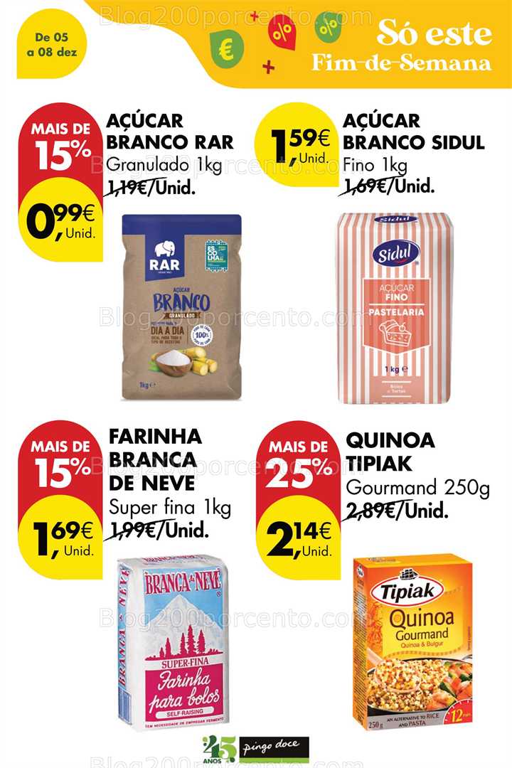 Antevisão Folheto PINGO DOCE Promoções Fim de Semana - 5 a 8 dezembro