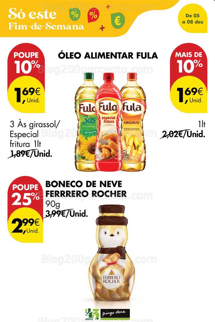 Antevisão Folheto PINGO DOCE Promoções Fim de Semana - 5 a 8 dezembro